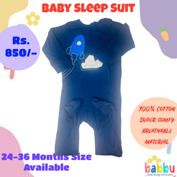 Sleep suits 24-36 Months - Blue Rocket