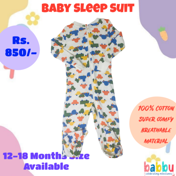 Sleep suits 12-18 Months - Zipper Multi Colors