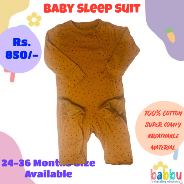 Sleep suits 24-36 Months - Zipper Brown