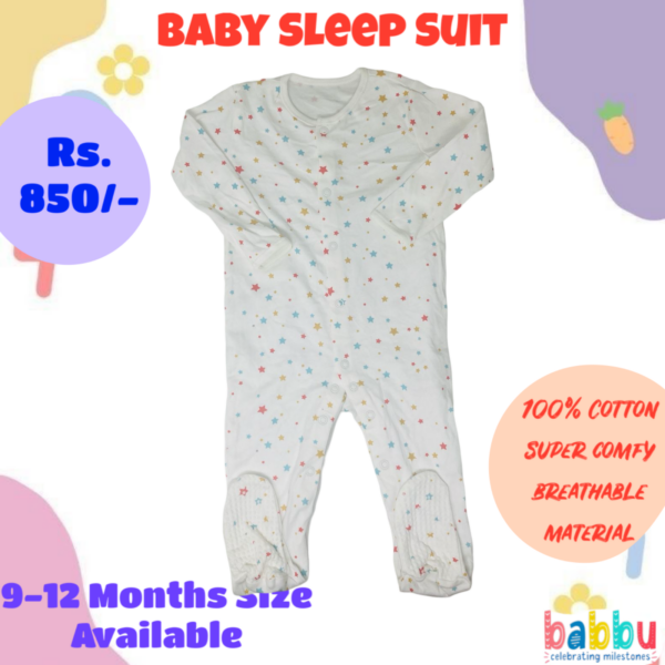 Sleep suits 9-12 Months - Stars