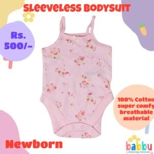 Bodysuits Newborn - Pink with Flowers