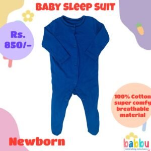 Sleep suits Newborn - Bluish Blue