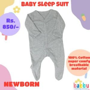 Sleep suits Newborn -  Textured Dark Grey