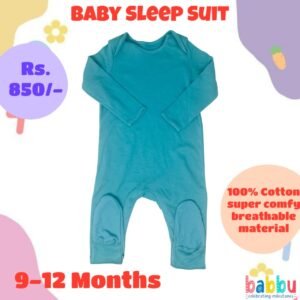 Sleep suits 9-12 Months -  Green