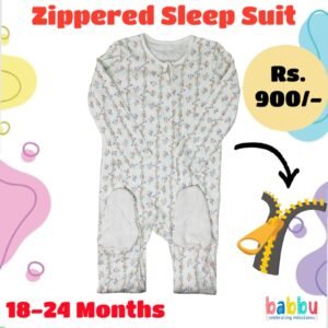 Zipper Sleep suits 18-24 Months - Small Flower Bunch