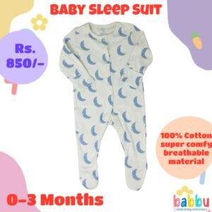 Sleep Suits 0-3 Months - Half Moon