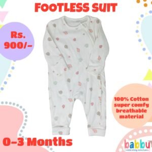 Footless suits 0-3 Months - Sea Shells