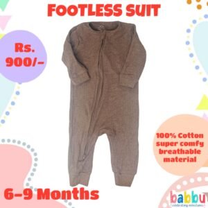 Footless suits 6-9 Months - Brown