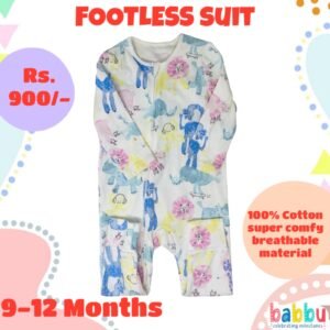 Footless suits 9-12 Months - Multi Color Animals