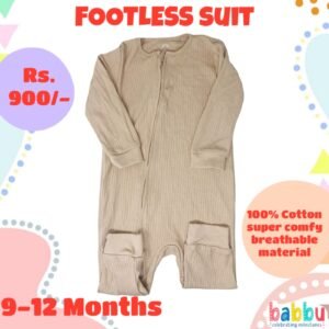 Footless suits 9-12 Months - Light Brown