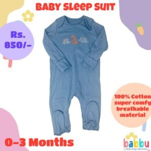 Sleep Suits 0-3 Months - 3 Dinos