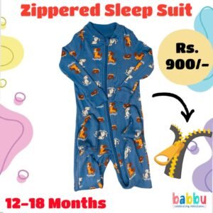 Zipper Sleep suits 12-18 Months - Doggies