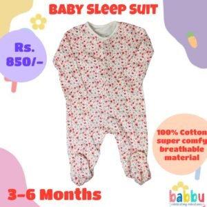 Sleep Suits 3-6 Months - Small Roses