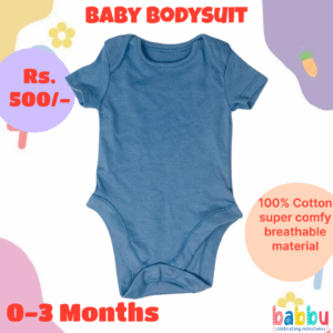 Bodysuits 0-3 Months - Brushed Blue