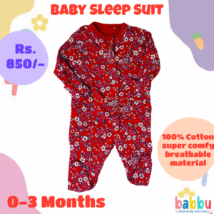 Sleep Suits 0-3 Months - Red