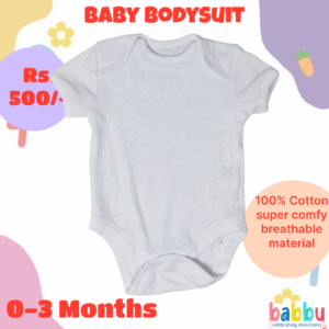 Bodysuits 0-3 Months - Plain White
