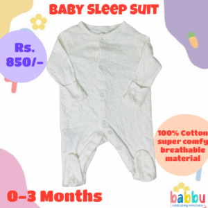Sleep Suits 0-3 Months - Multi Color Small Dots