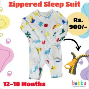 Zipper Sleep suits 12-18 Months - Dinos