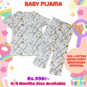 Pijamas 6-9 Months - Roads and Vehicles