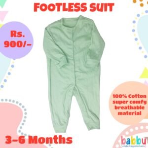 Footless suits 3-6 Months - Light Green