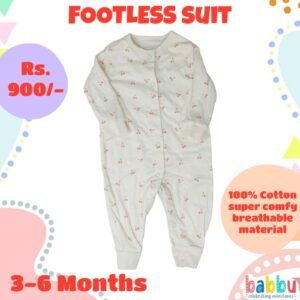 Footless suits 3-6 Months - Cherries