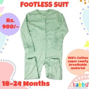 Footless suits 18-24 Months - Light Green