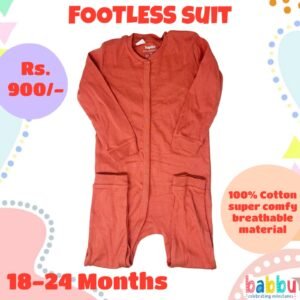 Footless suits 18-24 Months - Orange