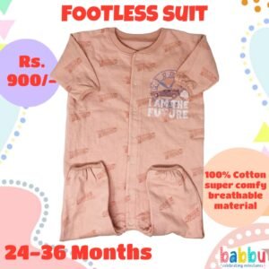 Footless suits 24-36 Months - Light Pink Back to the future
