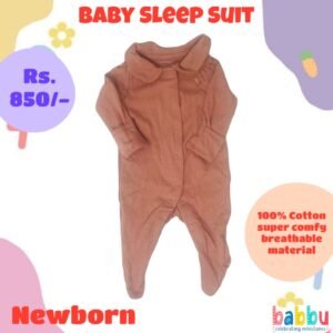 Sleep suits Newborn - Salon Pink with Small Flower