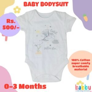 Bodysuits 0-3 Months - Grey Bear