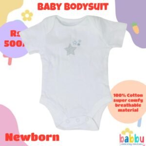 Bodysuits Newborn - Grey Stars
