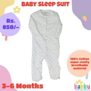 Sleep suits 3-6 Months - Small Flowers