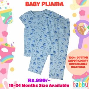 Pijamas 18-24 Months - Blue with Bear Faces