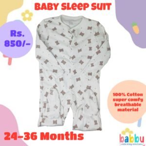 Sleep suits 24-36 Months - Small Bear Print