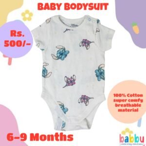 Bodysuits 6-9 Months - Big Stitch Print