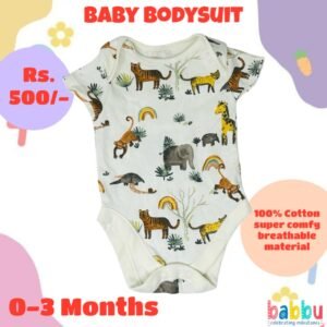 Bodysuits 0-3 Months - Animal print