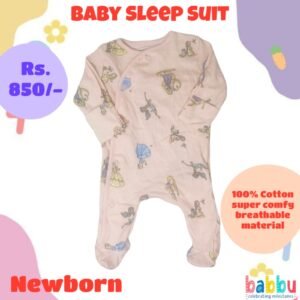 Sleep suits Newborn - Pink with Princess