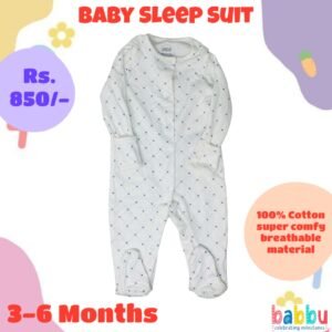 Sleep suits 3-6 Months - Blue Checks