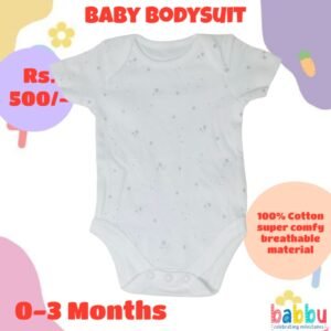 Bodysuits 0-3 Months - Grey Stars