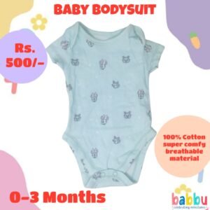 Bodysuits 0-3 Months - Teal Minnie Faces