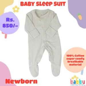 Sleep suits Newborn - Textured Light Blue