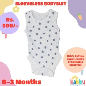 Bodysuits 0-3 Months - Blue Stars