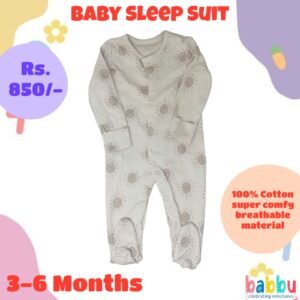 Sleep suits 3-6 Months - Grey Suns