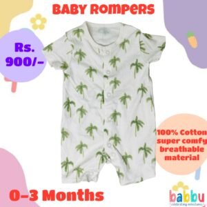 Rompers 0-3 Months - Coconut Trees