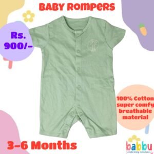 Rompers 3-6 Months - Teal Beach Print