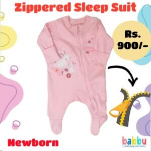 Zipper Sleep suits Newborn - Two Bunnies