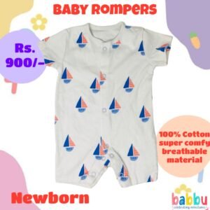 Rompers Newborn - Sail Boats