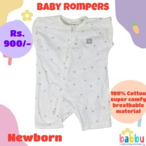 Rompers Newborn - Grey Star