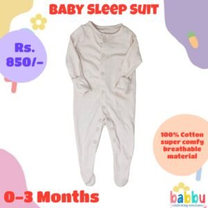 Sleep suits 0-3 Months - Peach