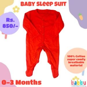 Sleep suits 0-3 Months - Red